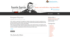 Desktop Screenshot of barrielarvin.com